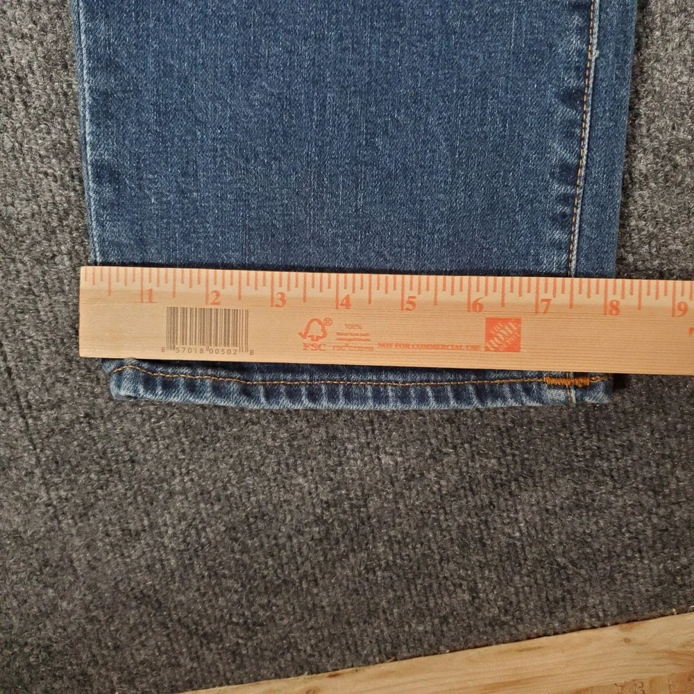 True Religion Jeans Mens 33x33 Ricky Relaxed Straight Blue Flap Stretch